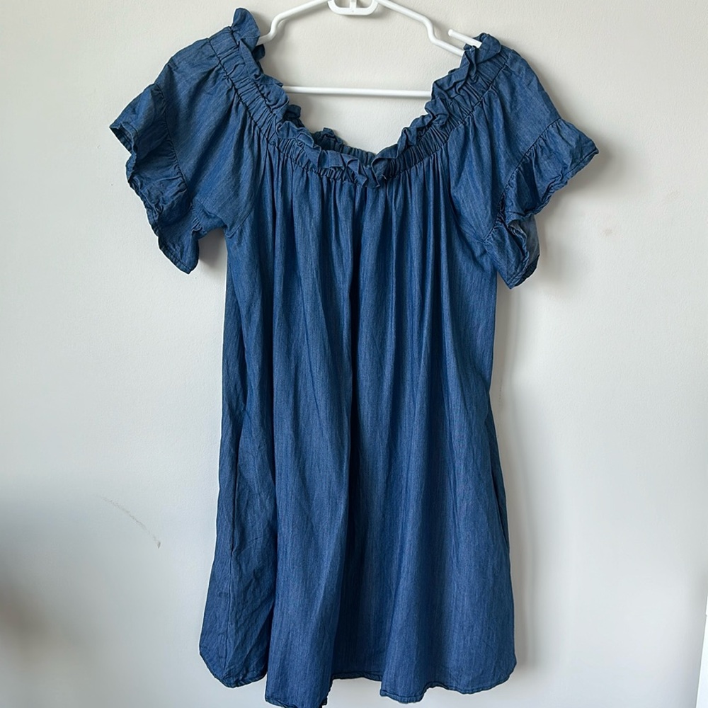 Faux Denim Dress